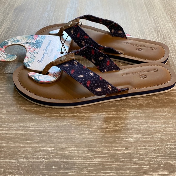 Tommy Bahama Women’s Paisley Flip Flops NWT Size 8 - Picture 5 of 5